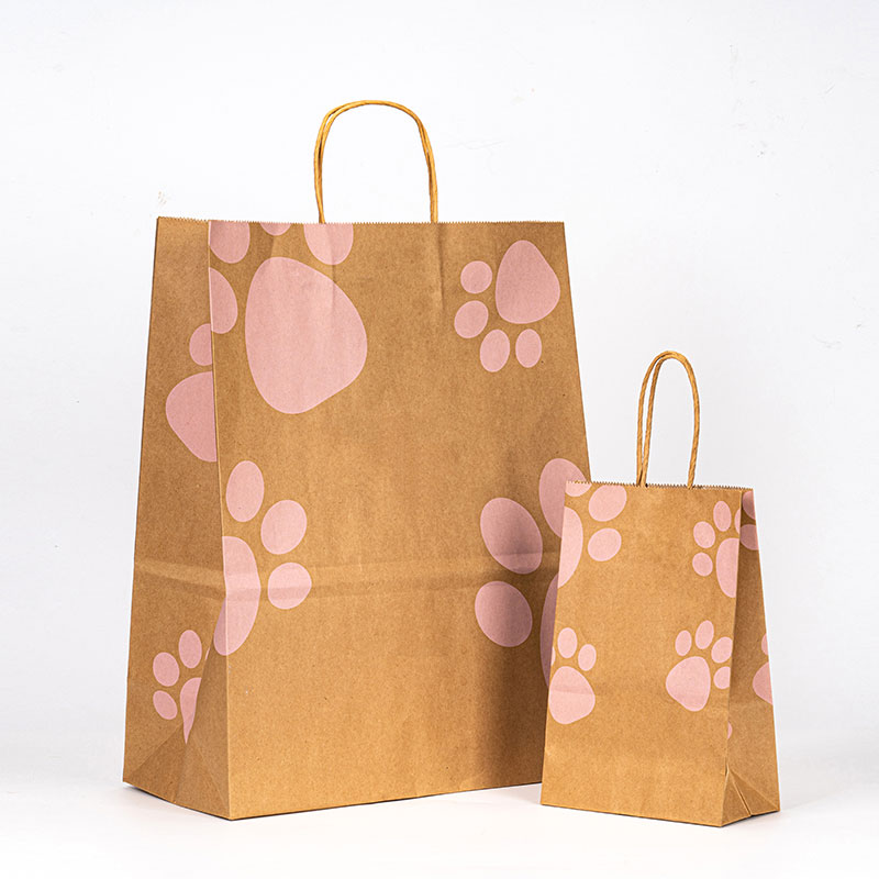 Tas kemasan kertas belanja kraft